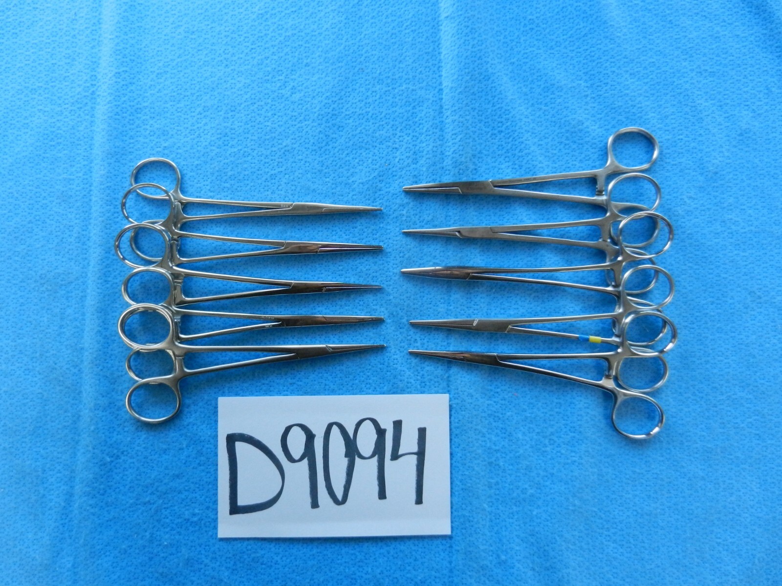D9094 V. Mueller Codman Weck Lot of 10 Straight Forceps Approx. 14cm