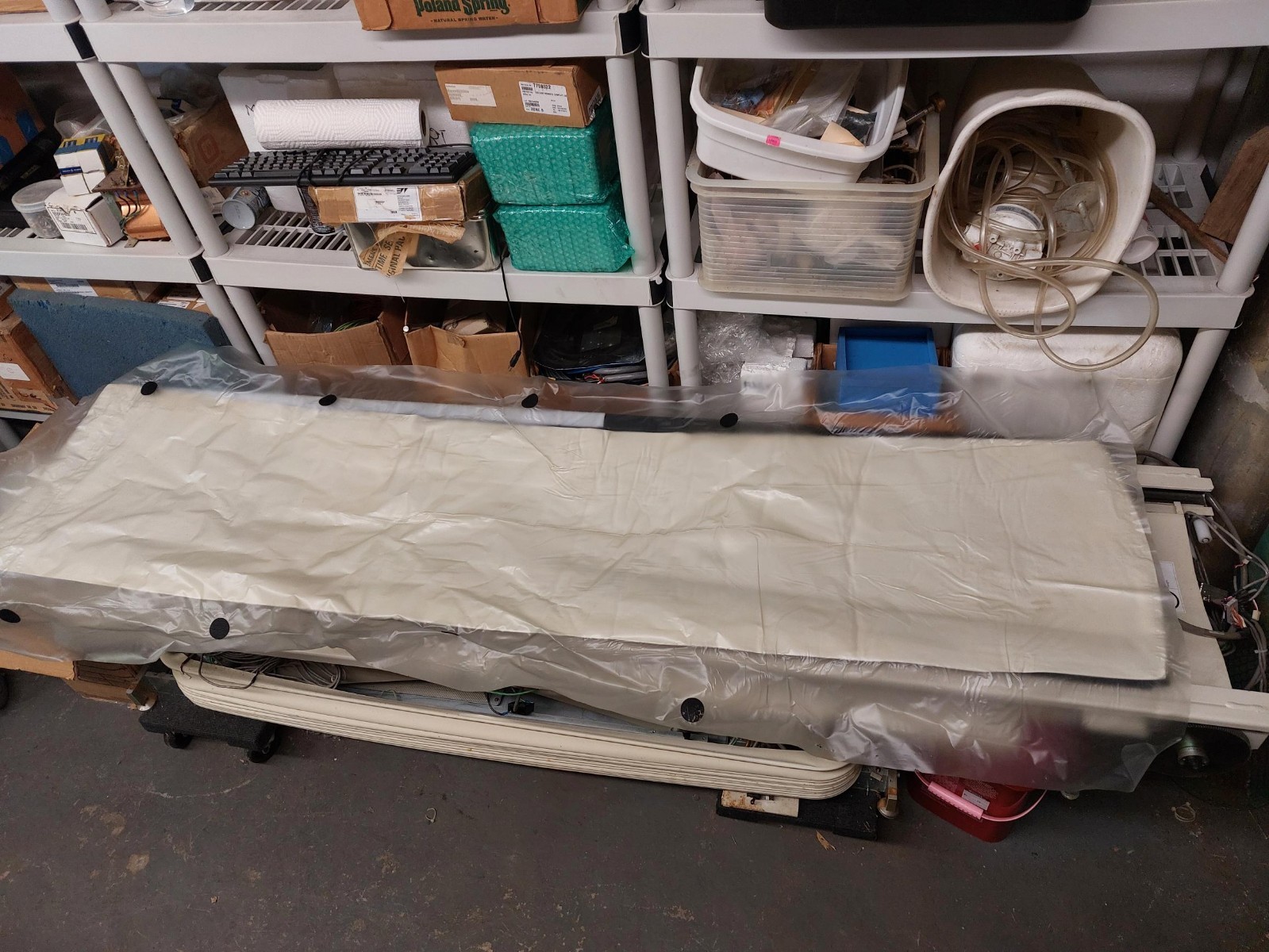 TOSHIBA Aquilion CT Table Foam and Plastic Cover + Table Straps