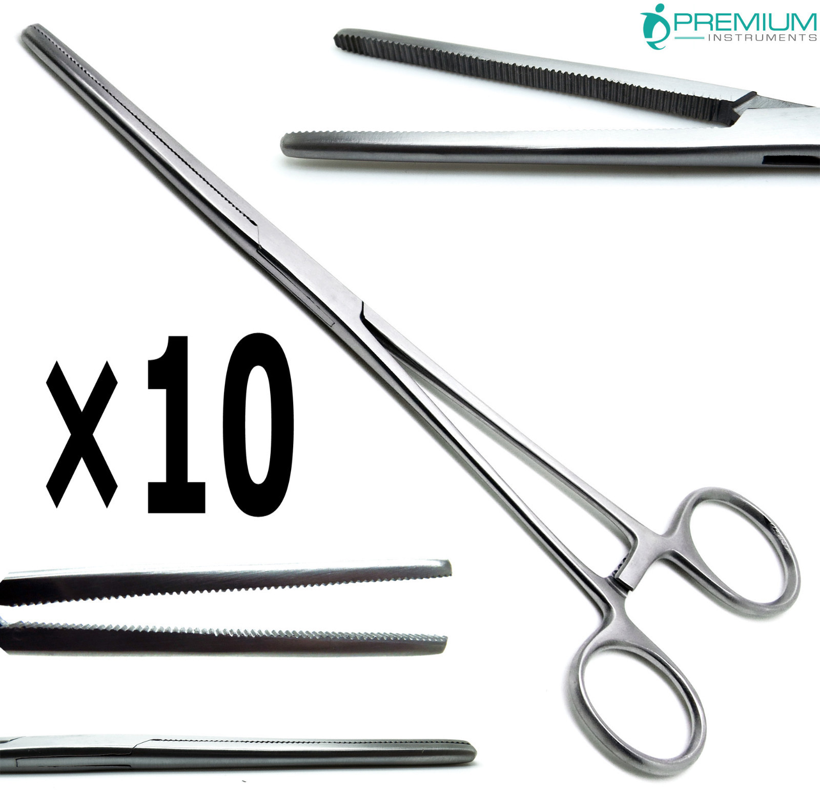 10× Pean Rochester Straight Forceps 8″ Hemostat Surgical Premium Instruments