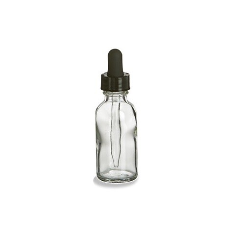 Glass Dropper Bottles Round 10 15 30 50 100ml Child Resistant Cap Black