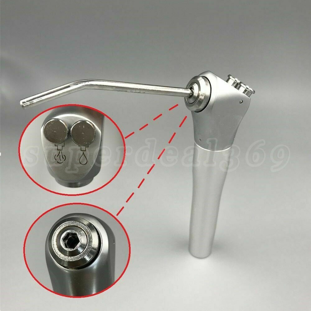 Dental Air Water Spray Triple 3 Way Syringe Handpiece With 2 Nozzle Tip Tube