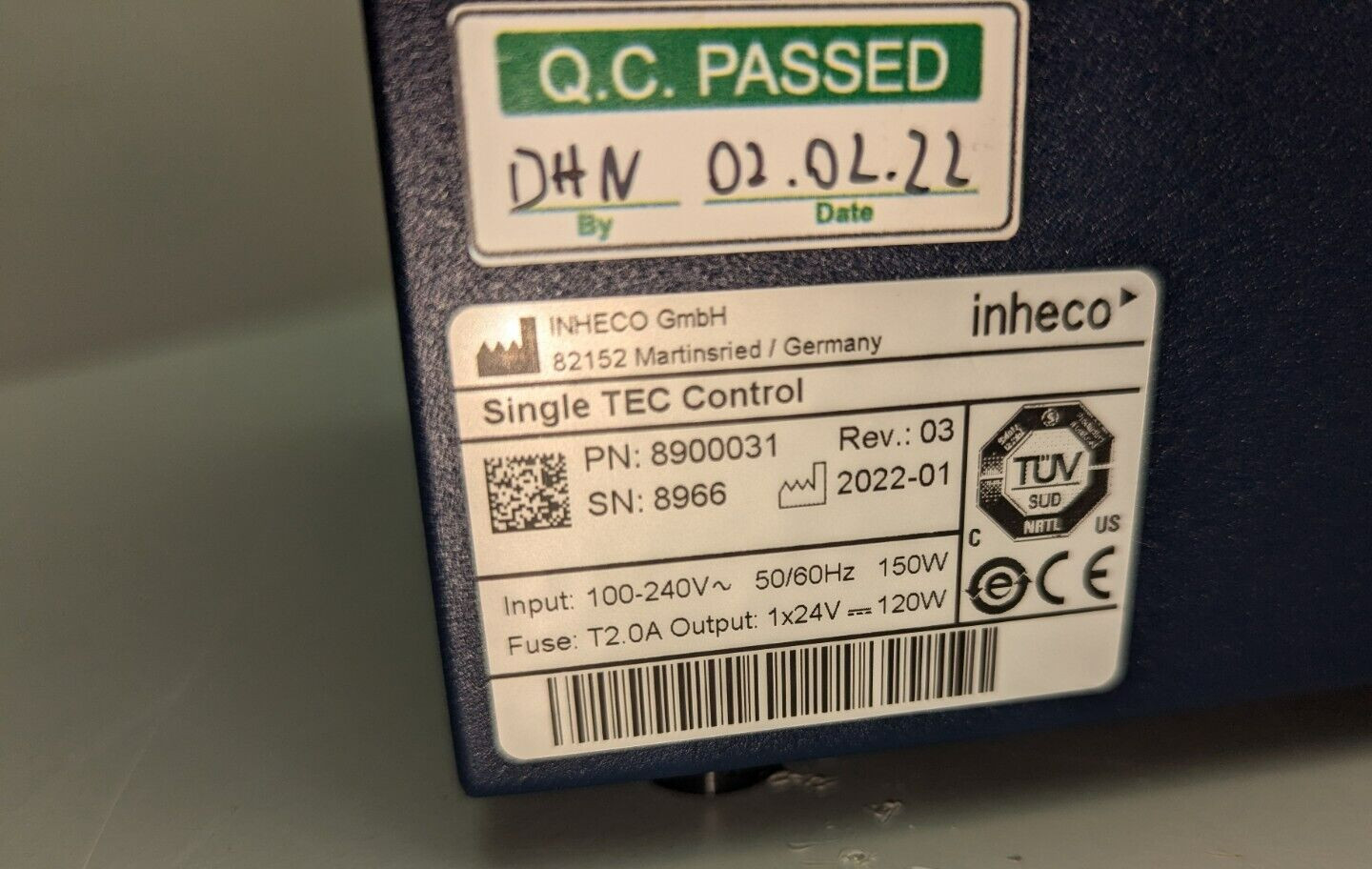 Inheco 8900031 Single Tec Control Unit Cooled/Heated Thermo Shaker