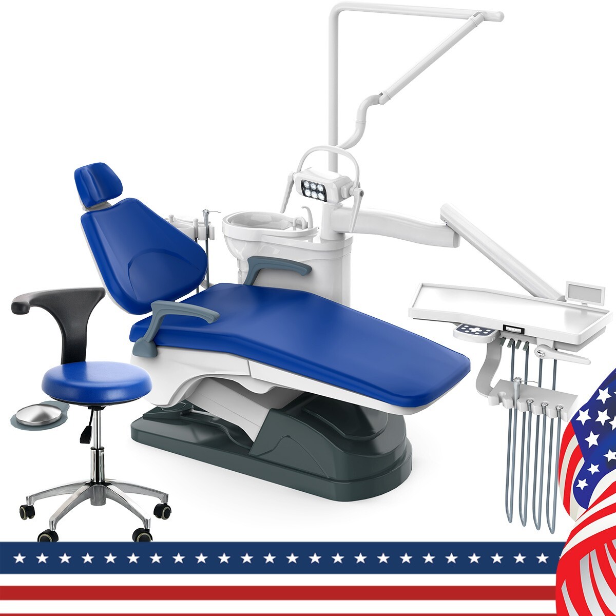 Dental Unit Chair DC Motor /Dental Vacuum Suction Unit/ Oil-Free Air Compressor