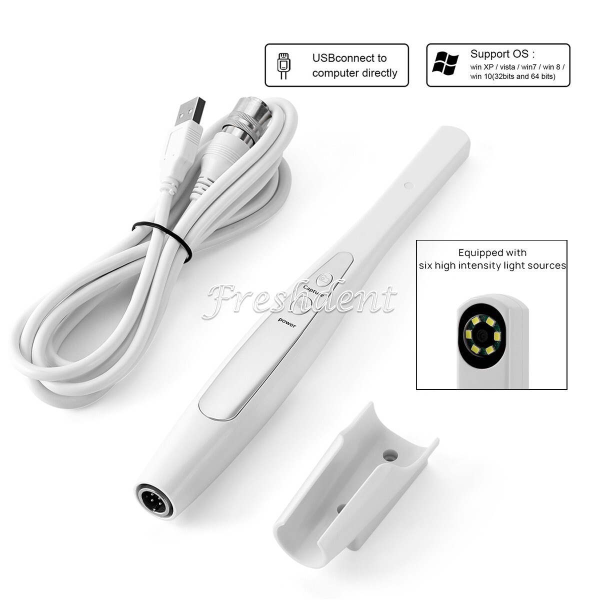 Dental Intraoral Camera USB Digital Imaging Intra Oral Endoscope HD AZDENT