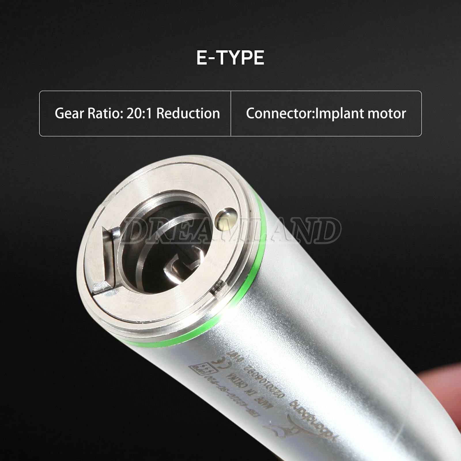 NSK Style Dental Implant Fiber Optic 20:1 Contra Angle low speed Handpiece LED A