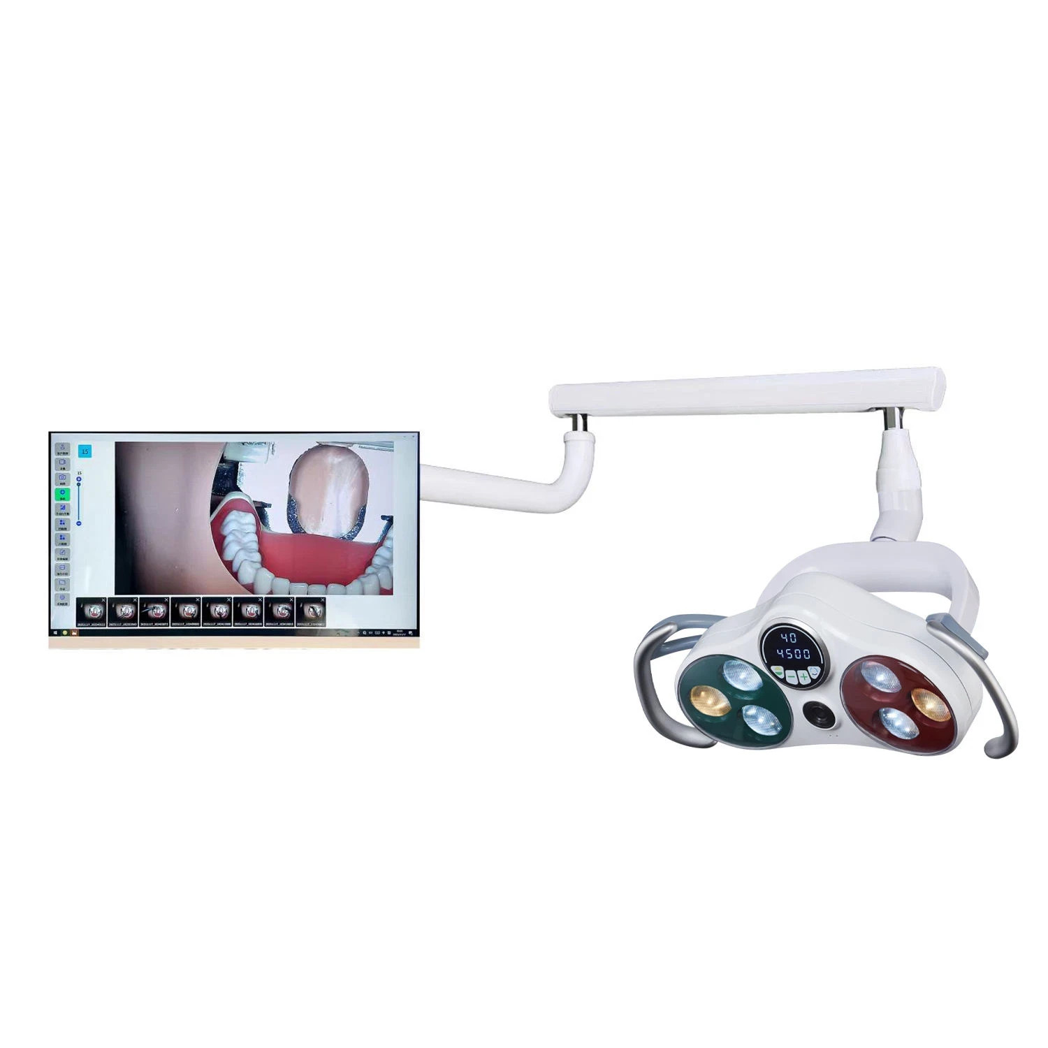 Dental LED Operation Light Sensor Lamp w/ Camera & Monitor for Dental Chair Unit