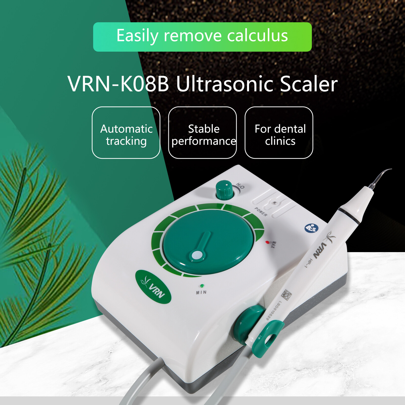 Dental Ultrasonic Piezo Scaler +5*Tips +HP-1 Detachable Handpiece For EMS ns