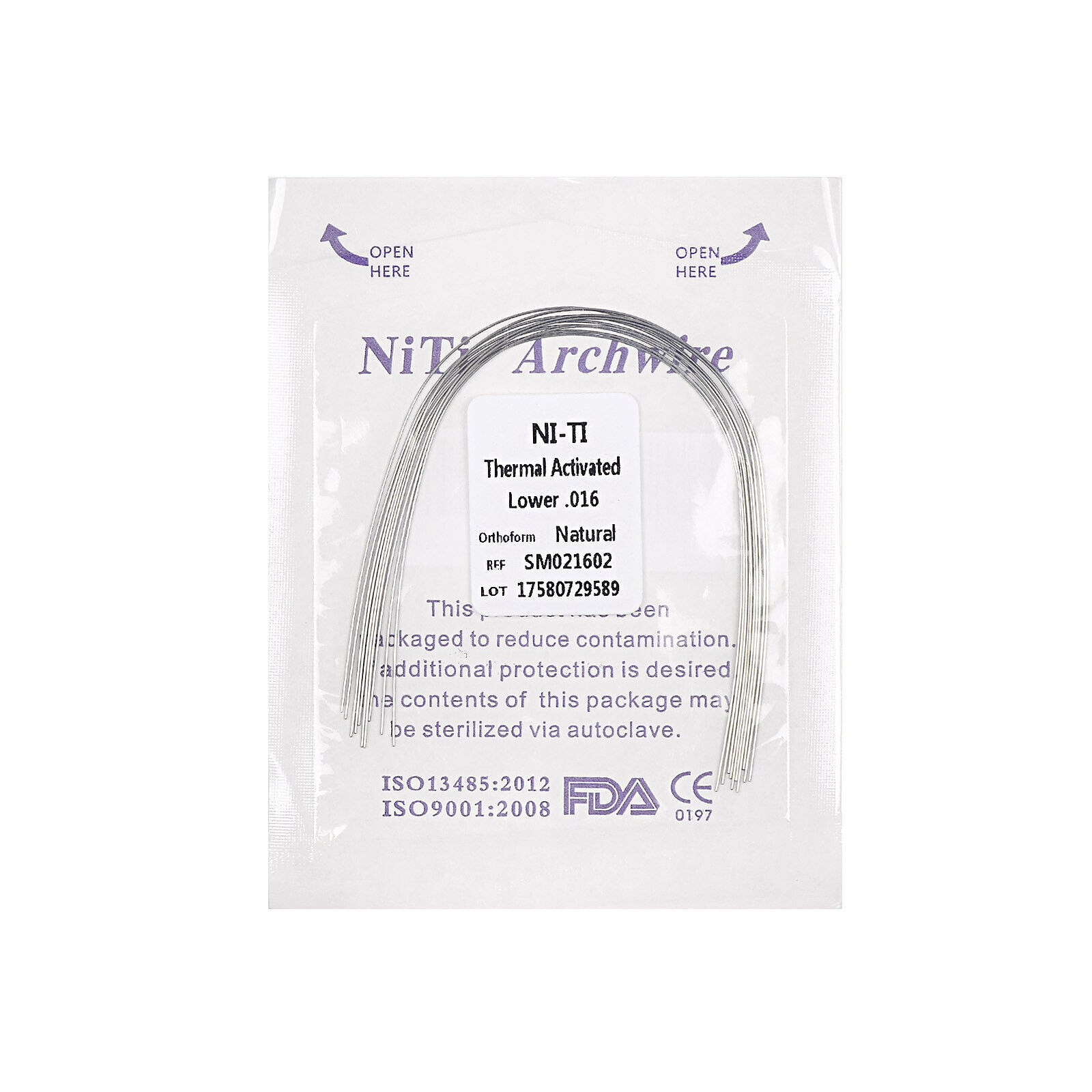 10 Pcs Dental Orthodonti Heat Thermal Activated Niti Rectangular Round Arch Wire