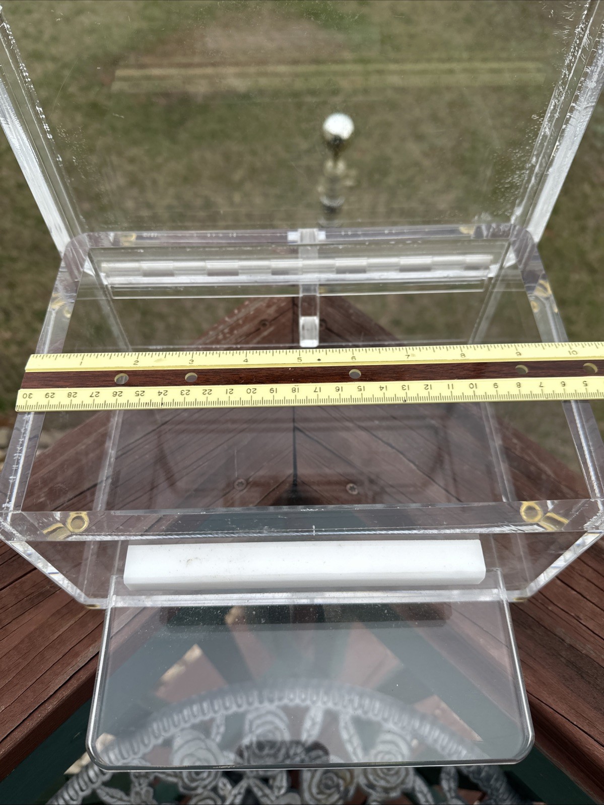 VTG Nalgene Scientific Acrylic Lab Locking Storage Container w/Simplex Lock