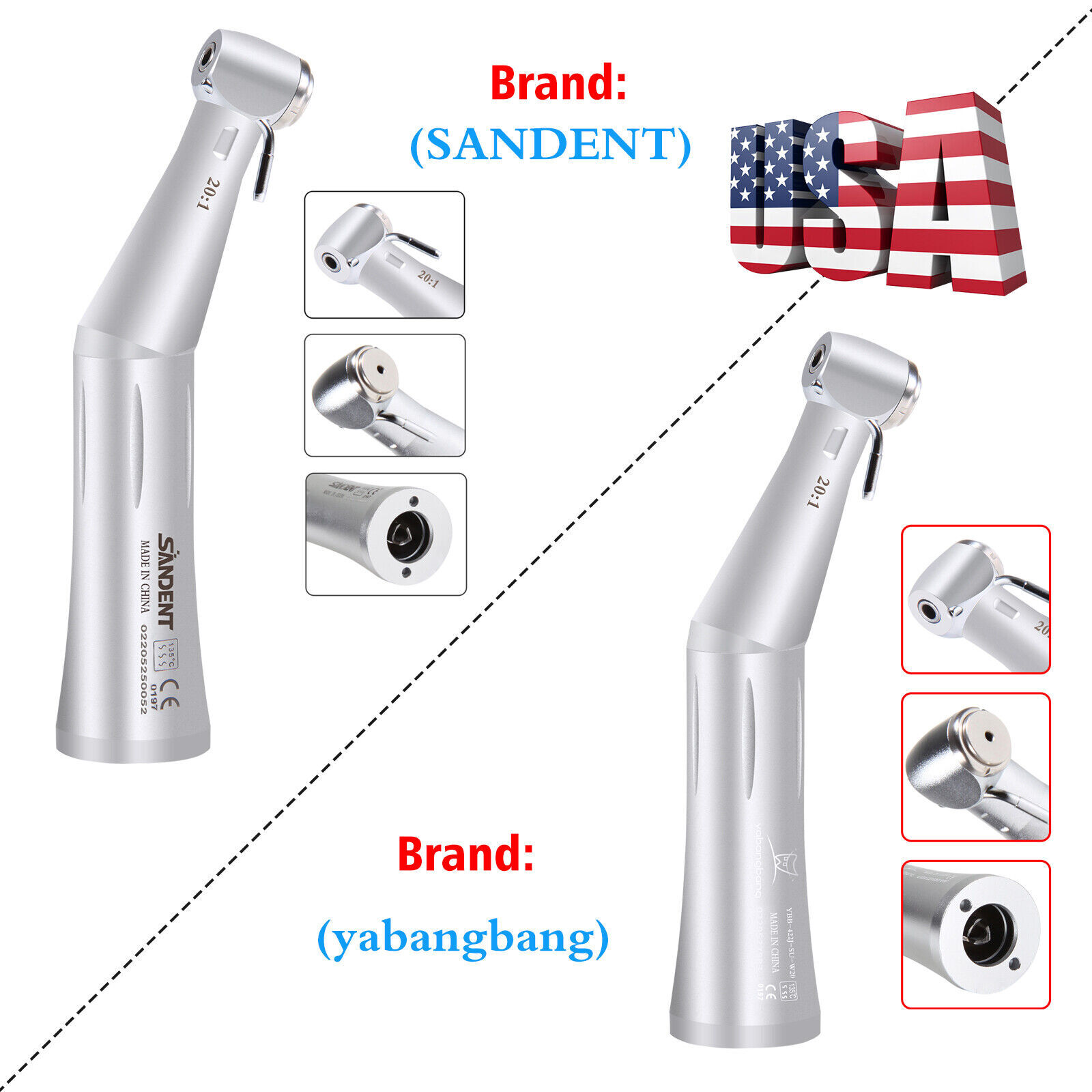 NSK MAX SG20 Dental 20:1 Reduction Implant Surgical Contra Angle Handpiece NY/S