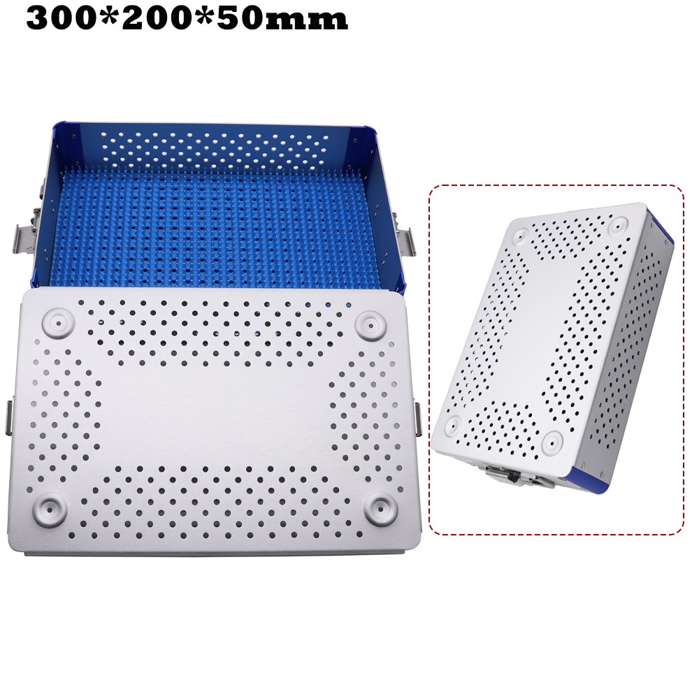 New Medical Aluminum Alloy Sterilizer Box for Instruments 300x200x50mm，USA