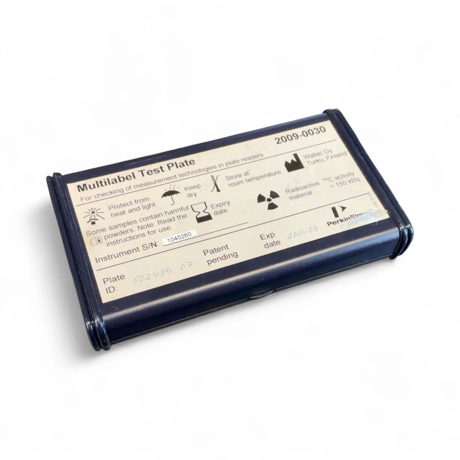 PerkinElmer Multilabel Test Plate 2009-0030 Legacy Calibration Standard (BO!)