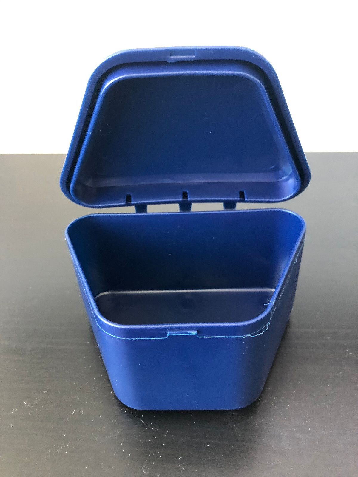 Pureline Oralcare Denture Bath Container Dark Blue For Upper & Lower NEW