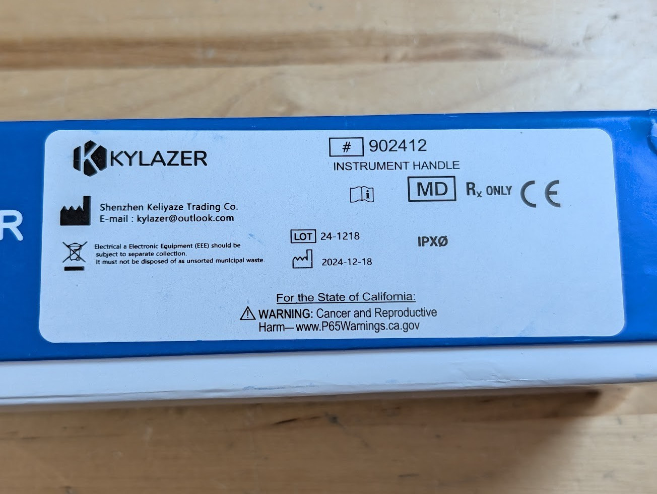 Kylazer 71000-A Direct Plug-in Rechargeable Handle 3.5V Voltage | New Open Box