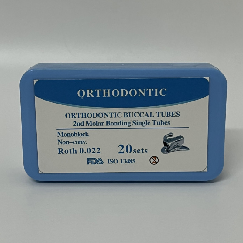 20Sets Dental Orthodontic Bondable Buccal Tubes 2nd Roth .022 Molar Tubes U1L1