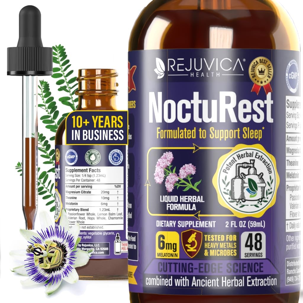 Rejuvica Health NoctuRest Natural Sleep-Aid with Valerian and Melatonin – All-Na
