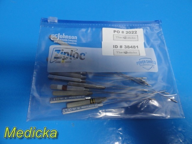 Lot of 14 Codman Garrett Dilators – 1mm / 1.5mm / 2mm / 2.5mm ~ 38481