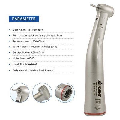 Woodpecker Style 1:5 High Speed Handpiece for MT2 MT3 Dental Electric Motor