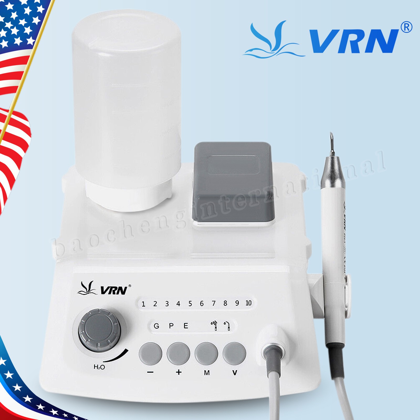 Veterinary Dental piezo Scaler With LED. Veterinary Ultrasound Scaler. 5 Tips