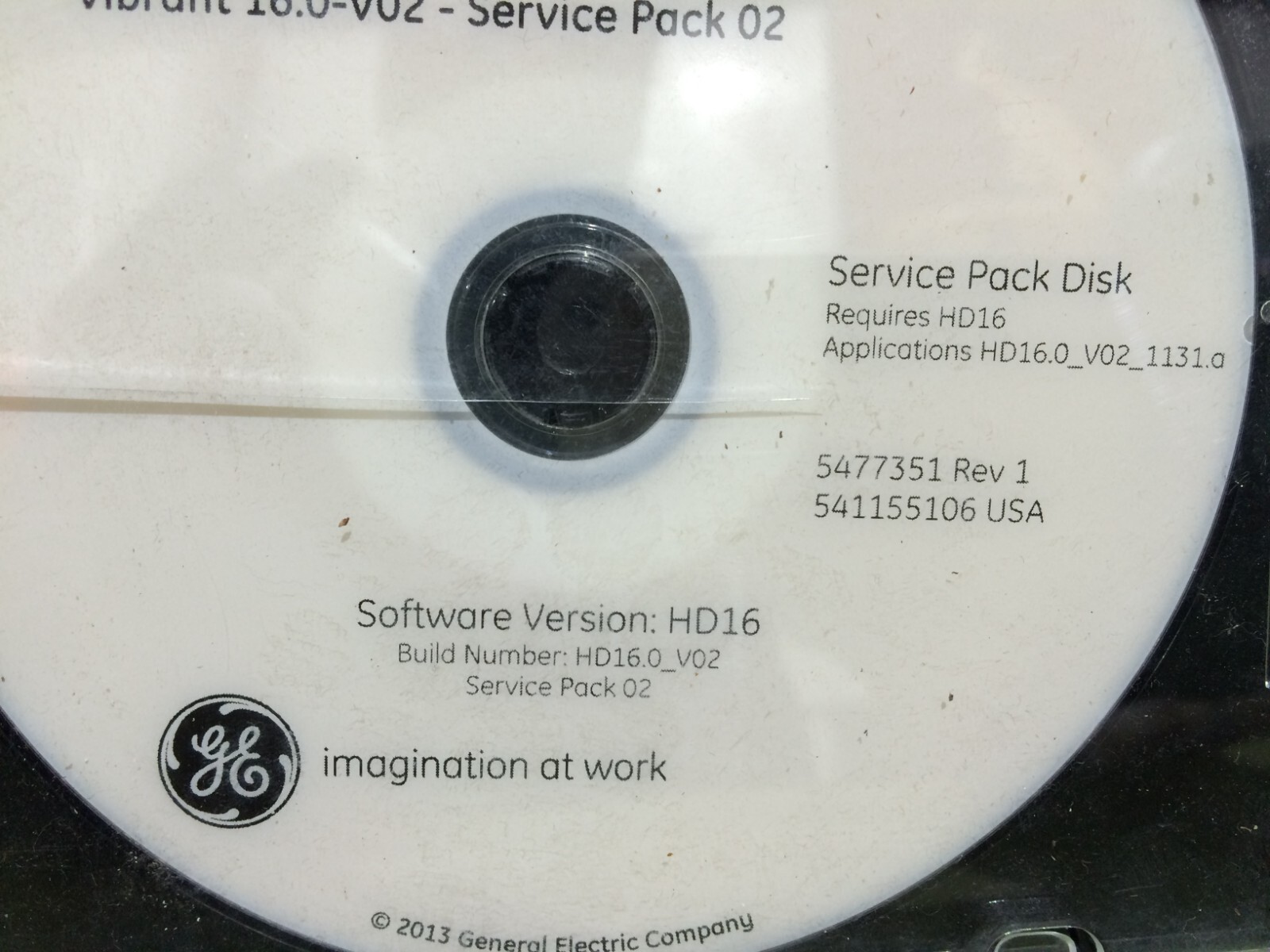 GE Healthcare CASE CD SOFTWARE HDX HDXT HDI VIBRANT