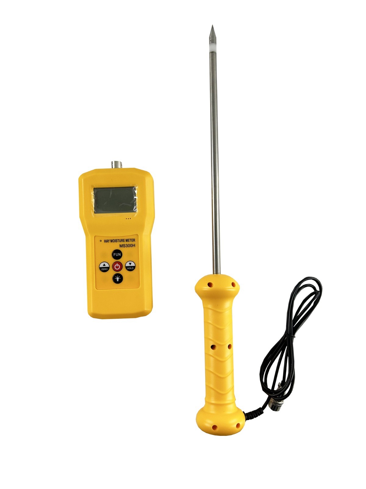 Digital Hay Moisture Tester Meter with Needle 280mm Range 0-80% Resolusion 0.1