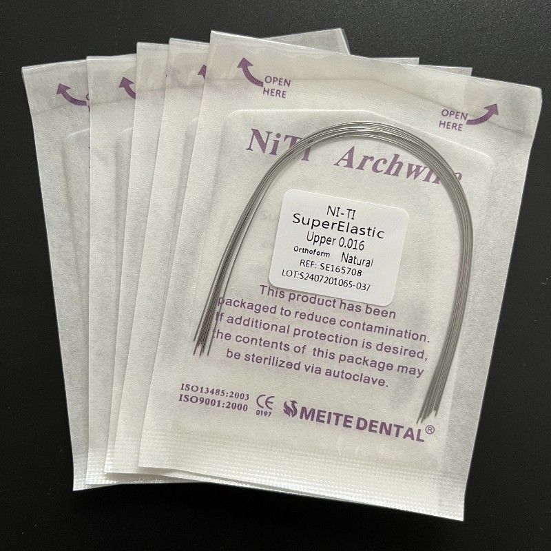 100Packs Arcos de Dental Ortodoncia Redondos Niti Arco de Alambre Su Arch Wire