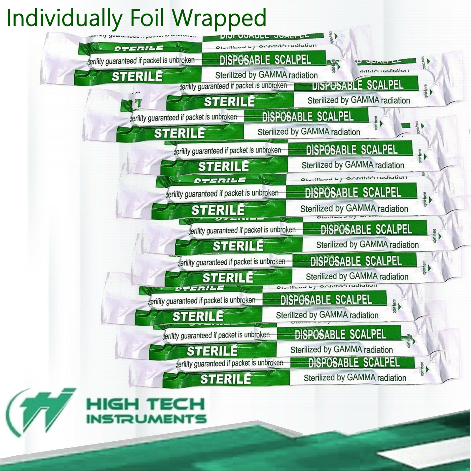 Disposable Scalpel Blades| #12 Sharp, Tempered Stainless-Steel Blades | Sterile