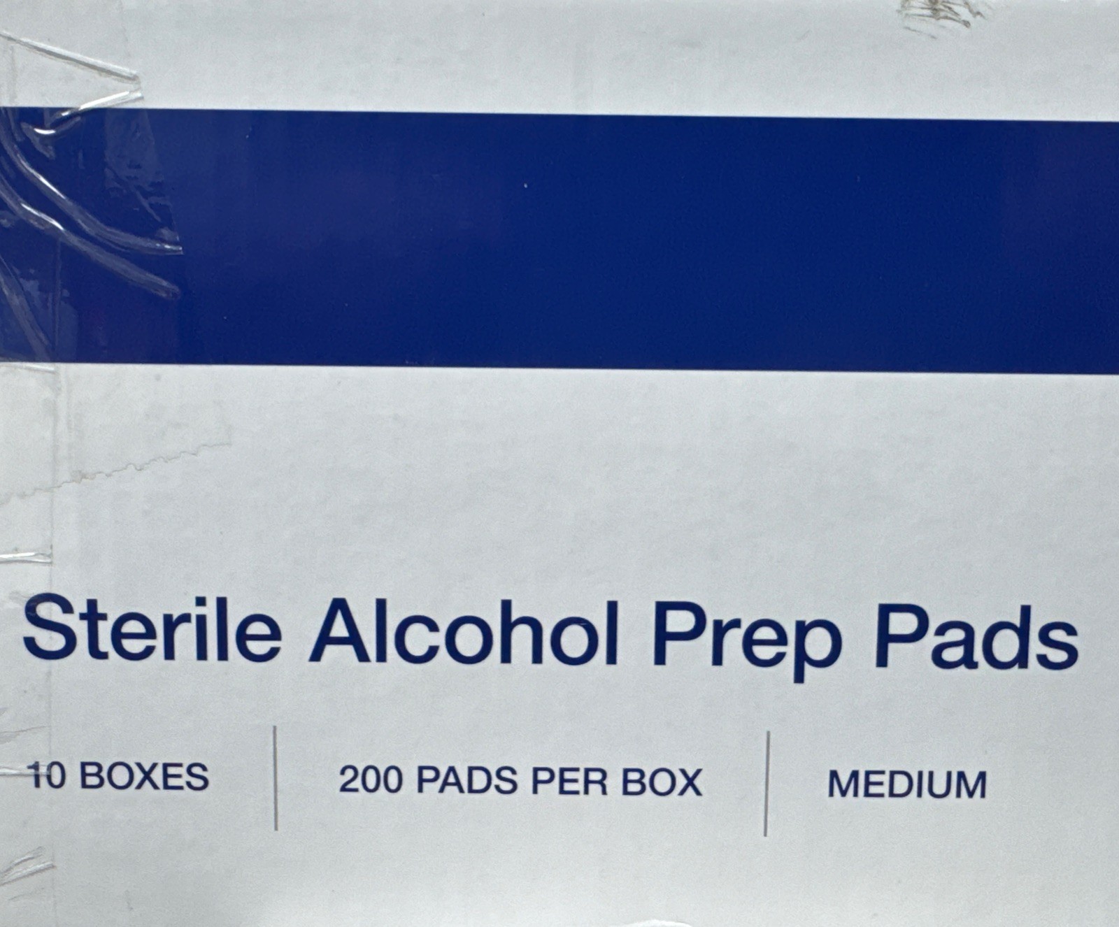 DYNAREX #1113, Sterile Alcohol Prep Pads, Medium Wipe, 2000/Case (10×200/ea) New