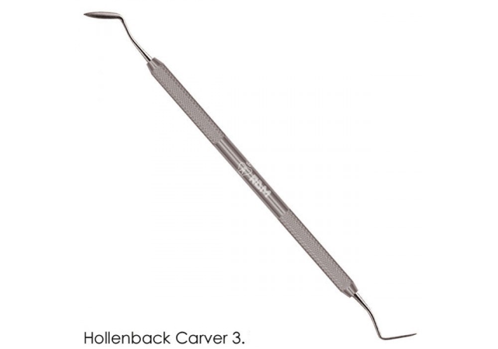 HOLLENBACK AMALGAM WAX CARVER # 3 – DOUBLE ENDED (HOLLOW HANDLE)