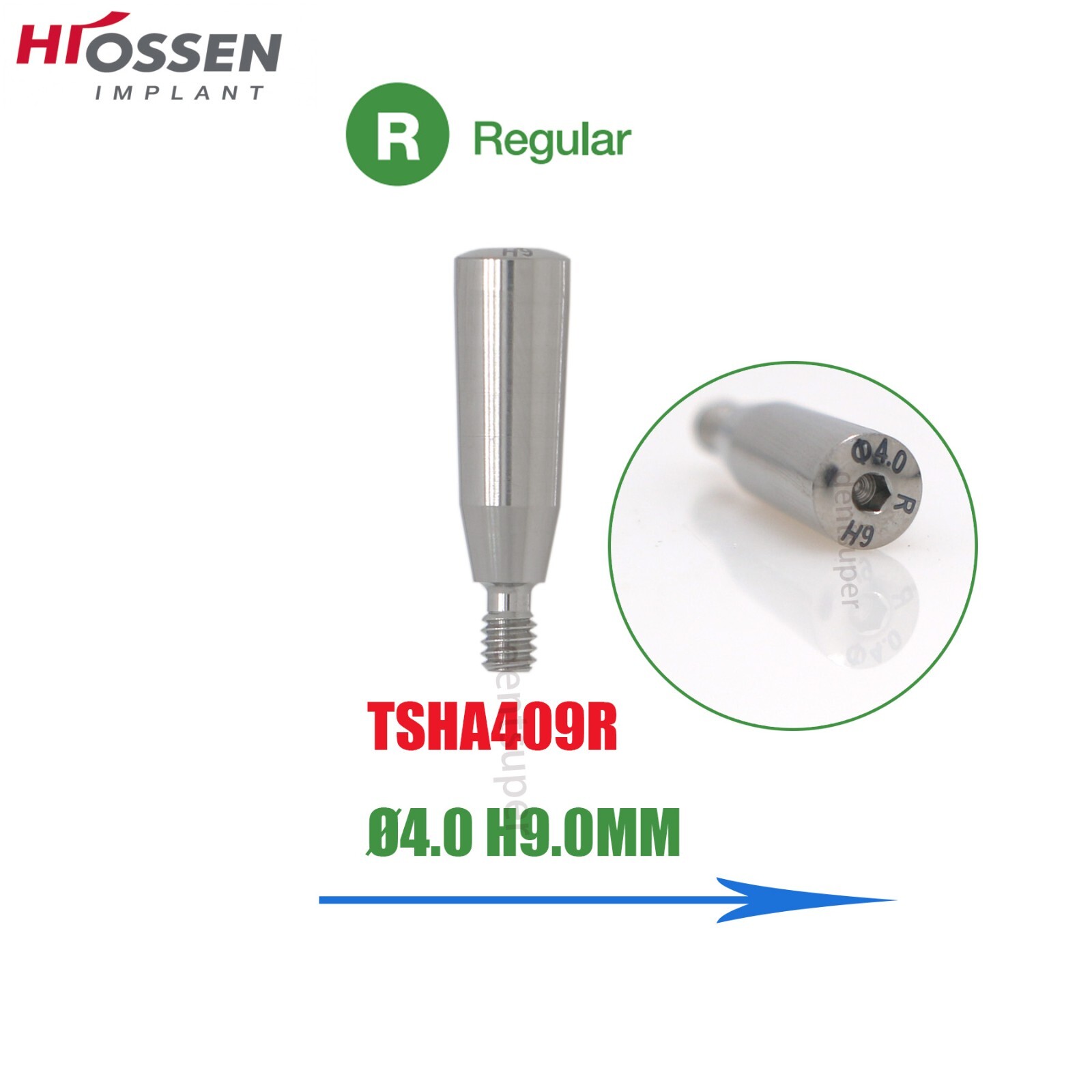 Fit Osstem Hiossen Healing Abutment Caps Regular Dia 4-8mm Height 3/4/5/7/9mm
