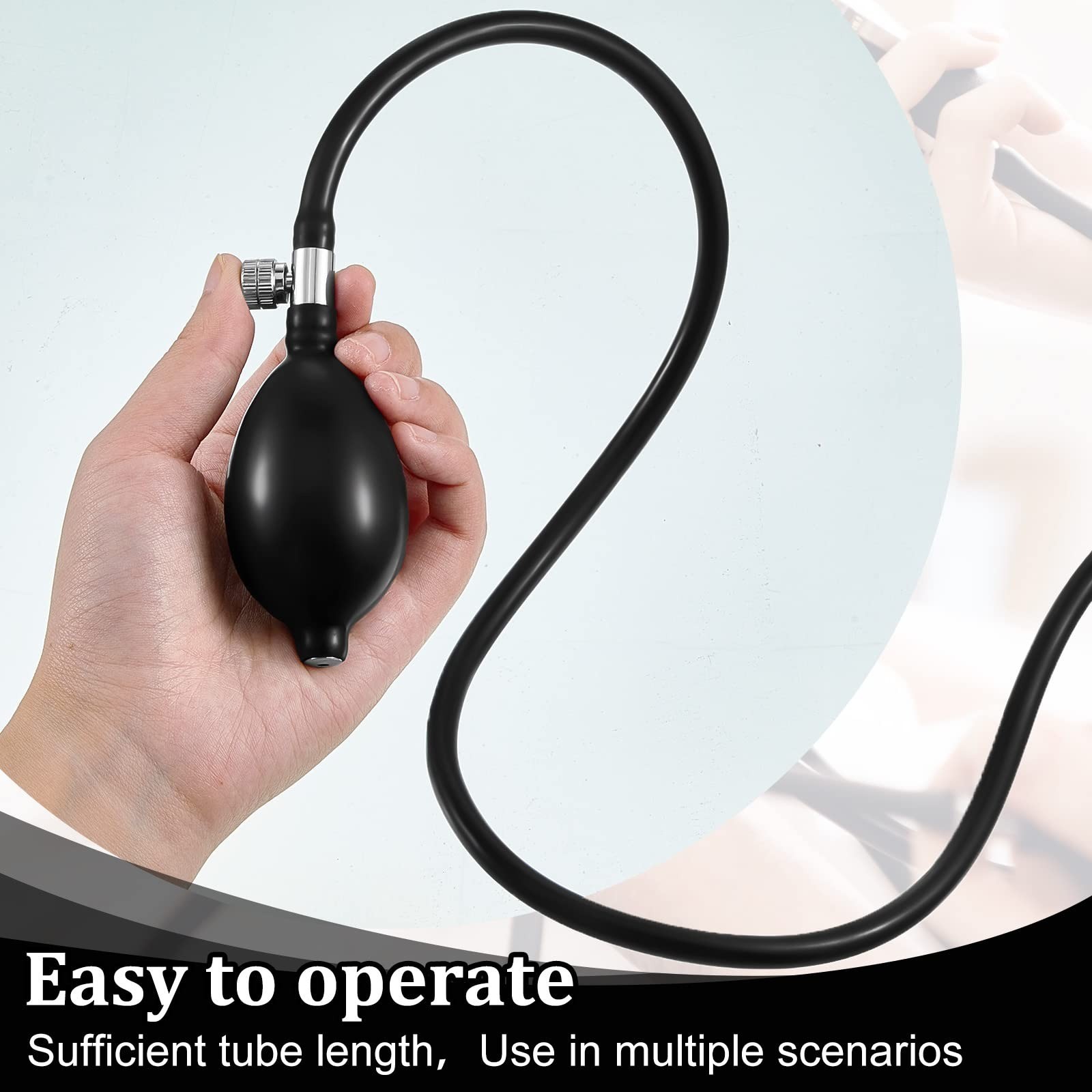Fabbay Blood Pressure Bulb Pump Replacement Set with Tubing – Manual Monitor