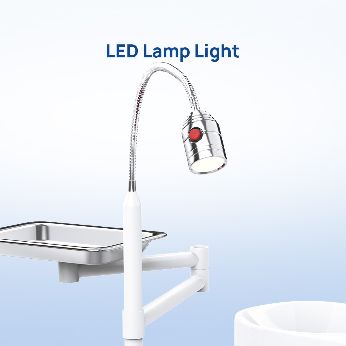 Silla portátil Dental+cubo de saliva+ turbine LED Light unidad dental portatil