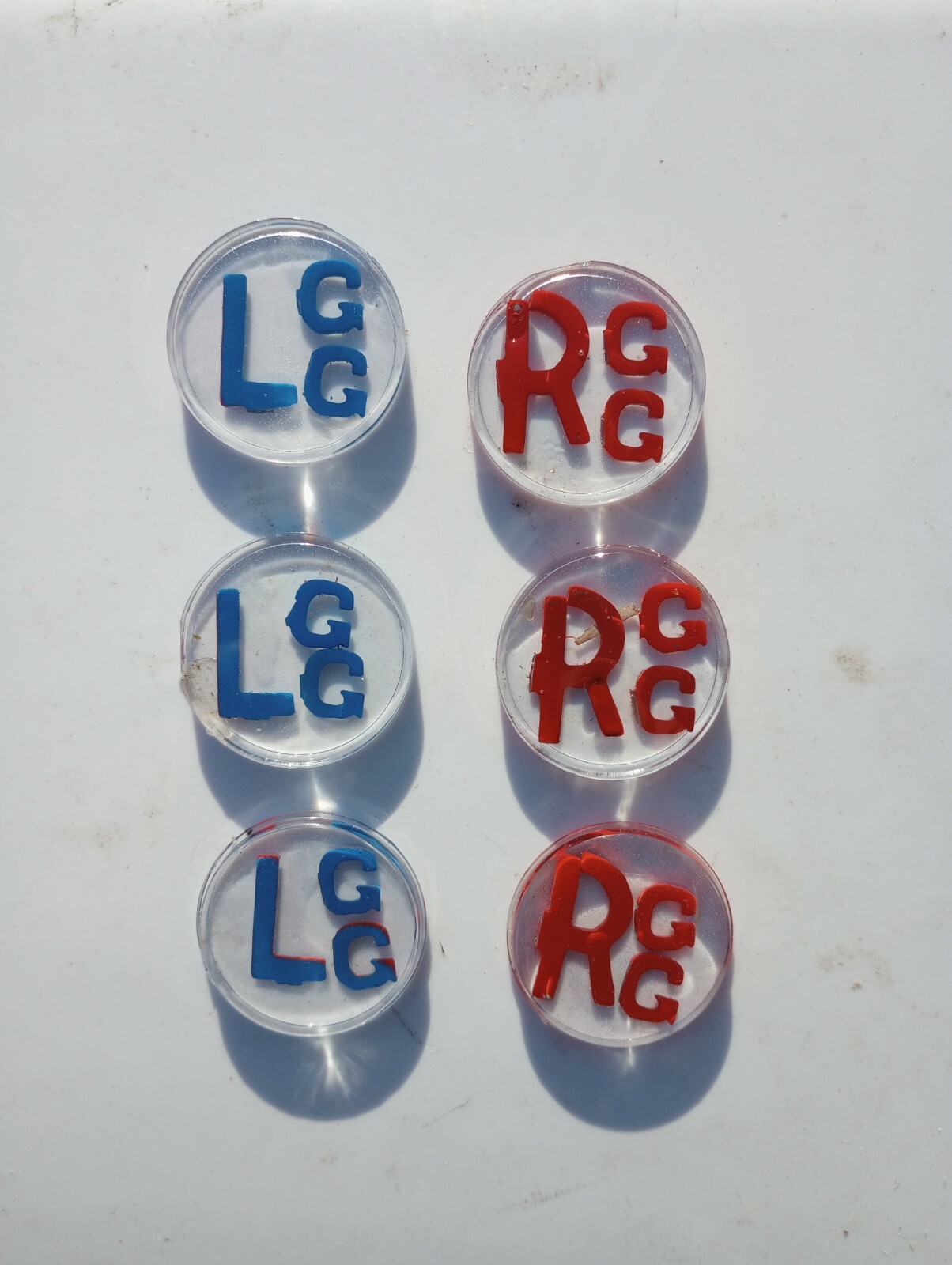 Radiology X-ray Markers 3 Sets Initials (GG)