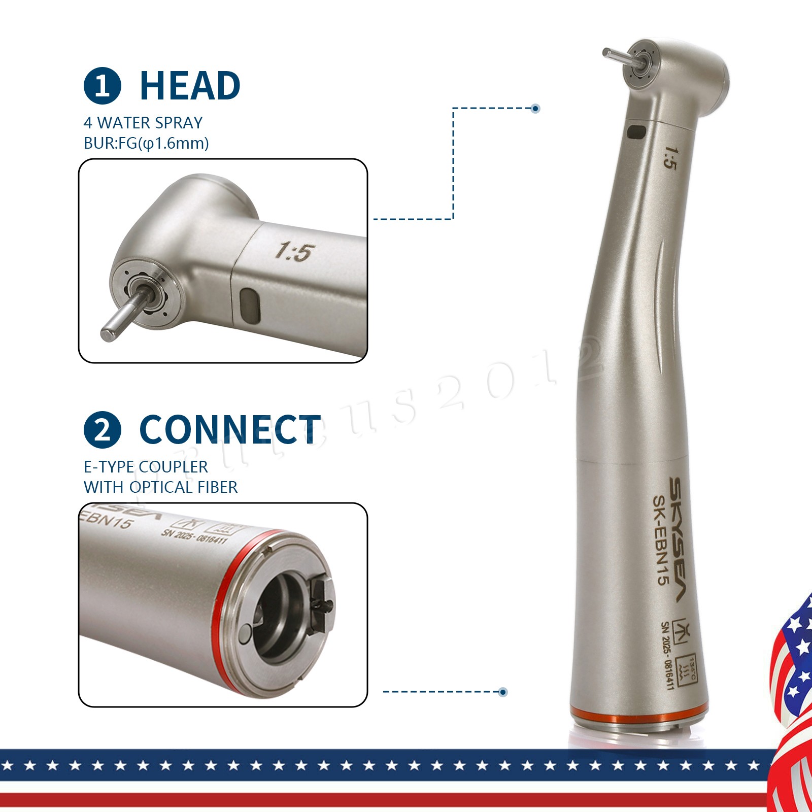 SKYSEA 1:5 Electric Dental Handpiece