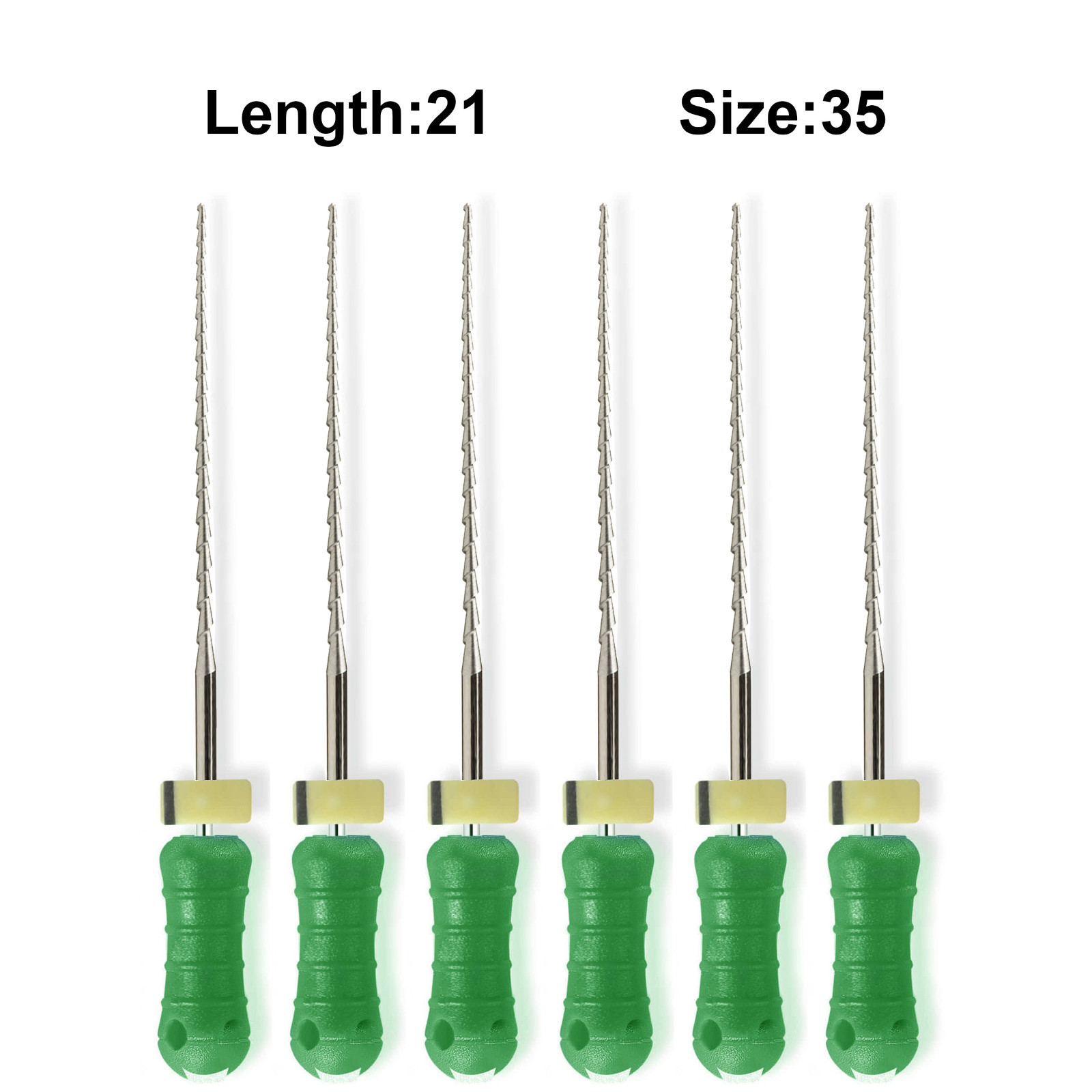 Sky Choice Hedstrom Files – 21 mm Length, Size 35 Green w/Rubber Stopper 6/Pkg