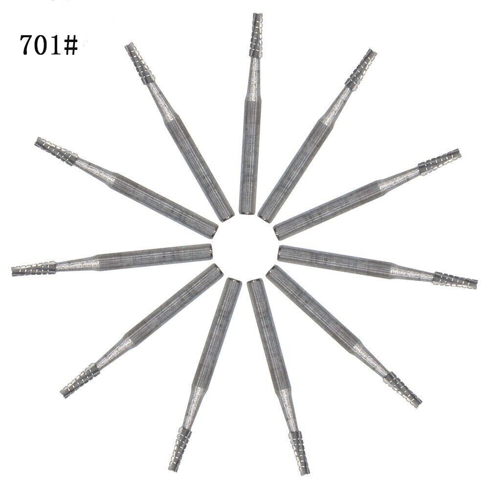 1 Pack 10pcs/pack Dental high speed handpiece FG-701 Tungsten Steel Carbide Bur