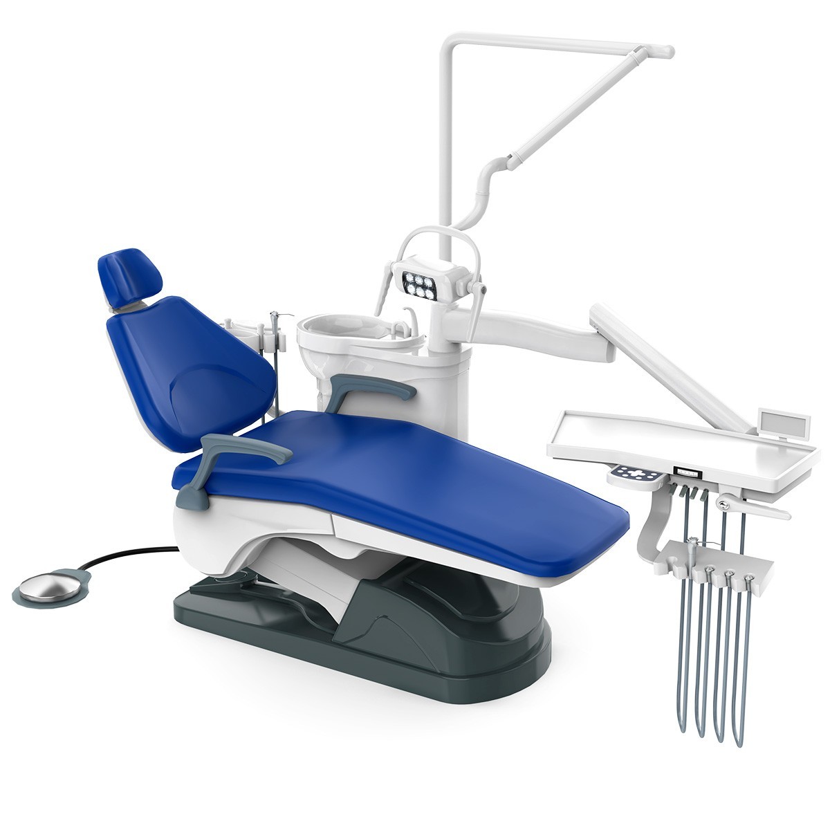 US Dental Unit Chair Computer Controlled DC Motor PU Leather + Stool TJ2688-A1