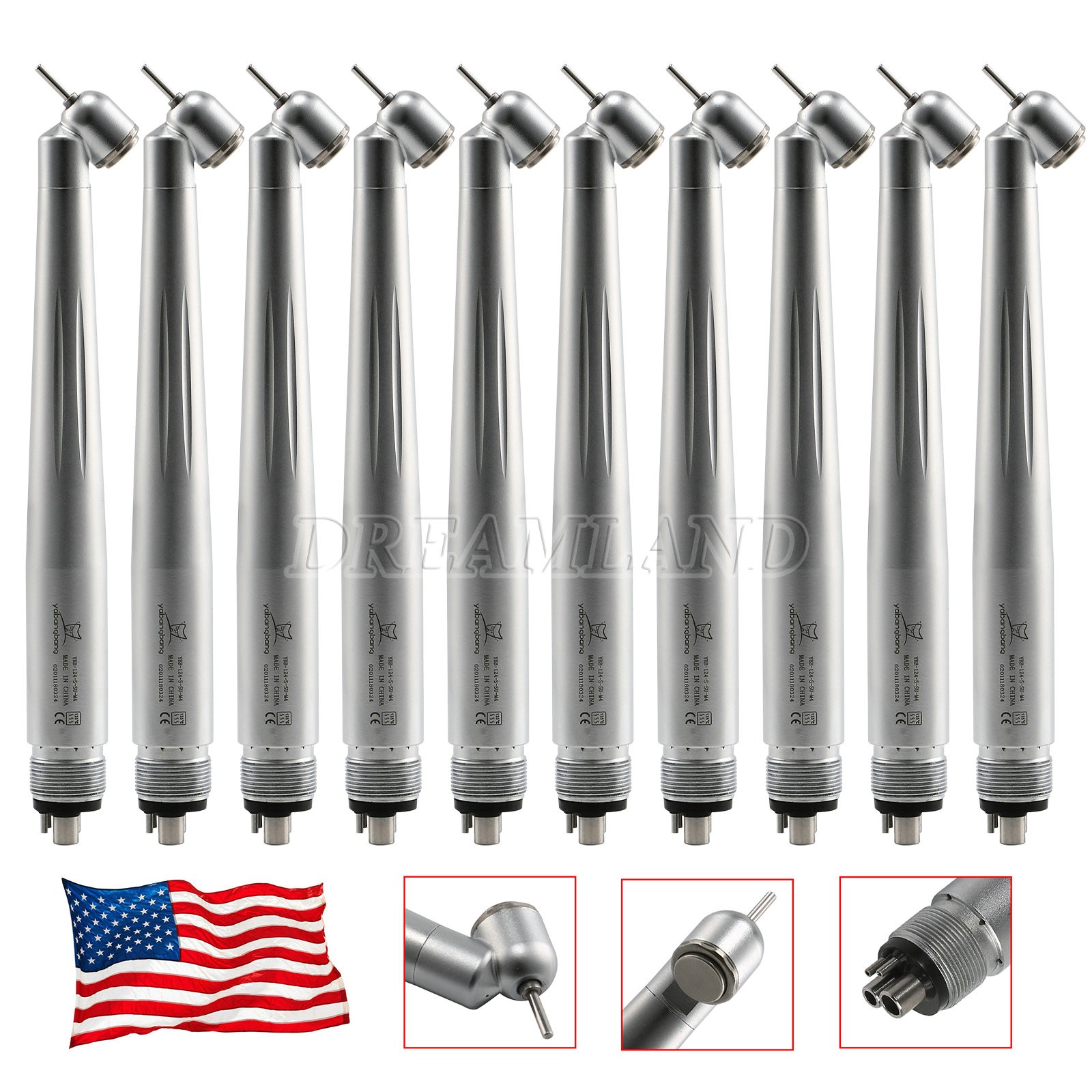 FG1.60mm Dental Contra Angle Inner/Exter Water Low Speed Handpiece BJ