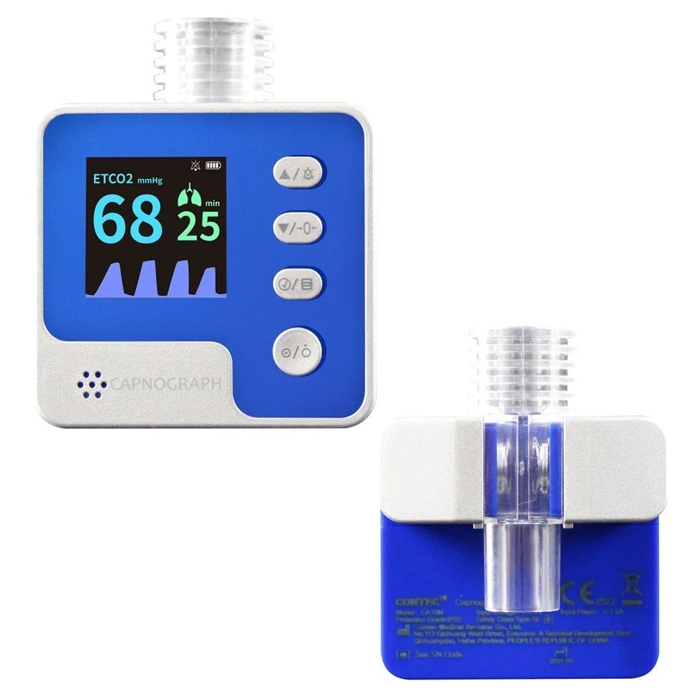 CA10M Mainstream End-tidal Capnograph ETCO2 Respiration Alarm Monitor Vet use