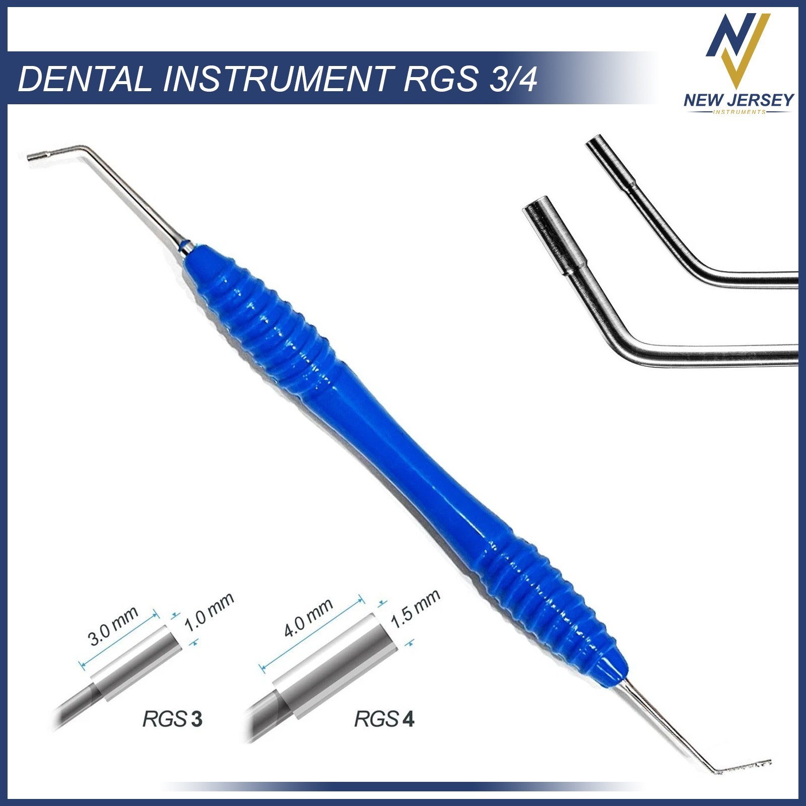 RGS 3-4 Dental Crown Preparation Tool Ceramic Clearance Calibration by MARGALLA