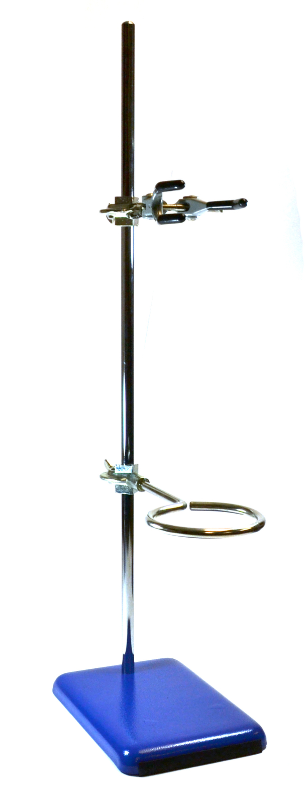 Rectangular Retort Set – 8″x5″ Base, 23.6″ Rod, Clamp & Ring – Eisco Labs