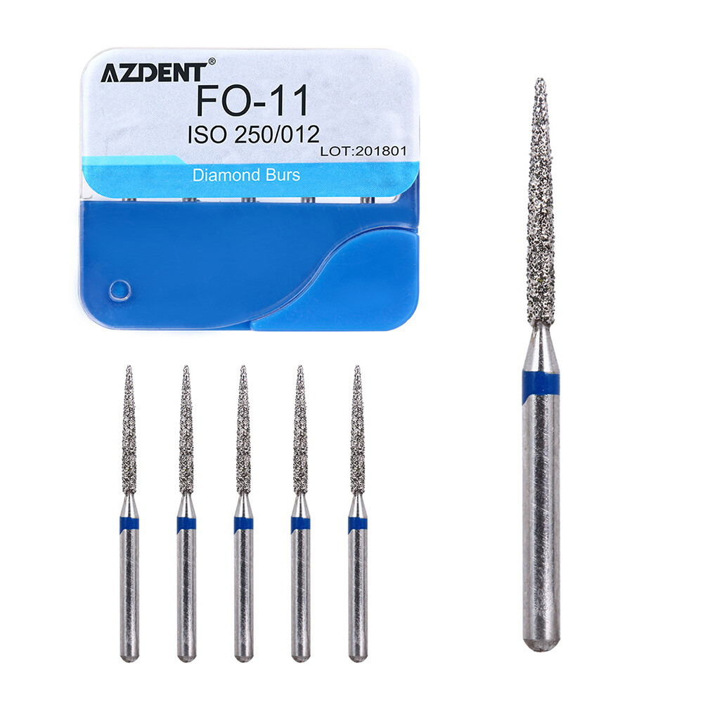 100pcs Dental Diamond Burs for High Speed Handpiece Medium FG1.6MMⅠ/ Ⅱ Type