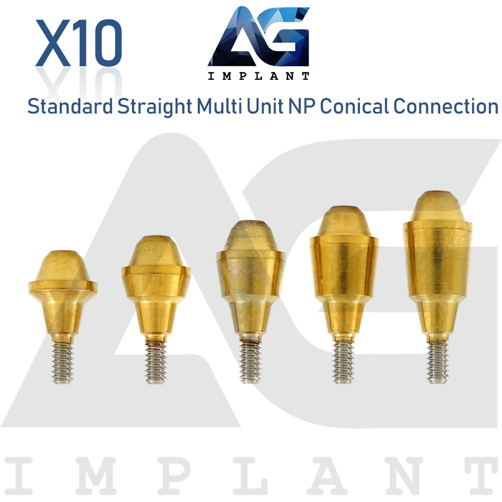 10 Standard Multi Unit Prosthetic System Narrow Platform NP Conical Connection
