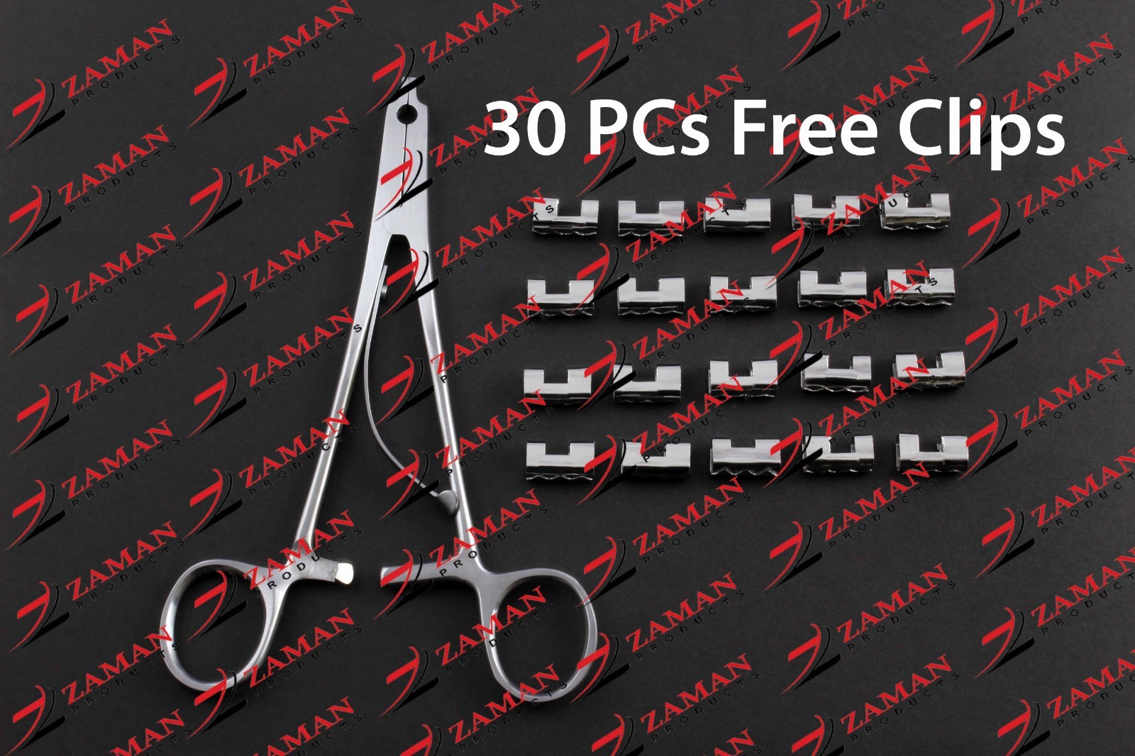 Raney Scalp Clip Applicator Plus 30 Pcs Clips Surgical & Orthopedic Instruments