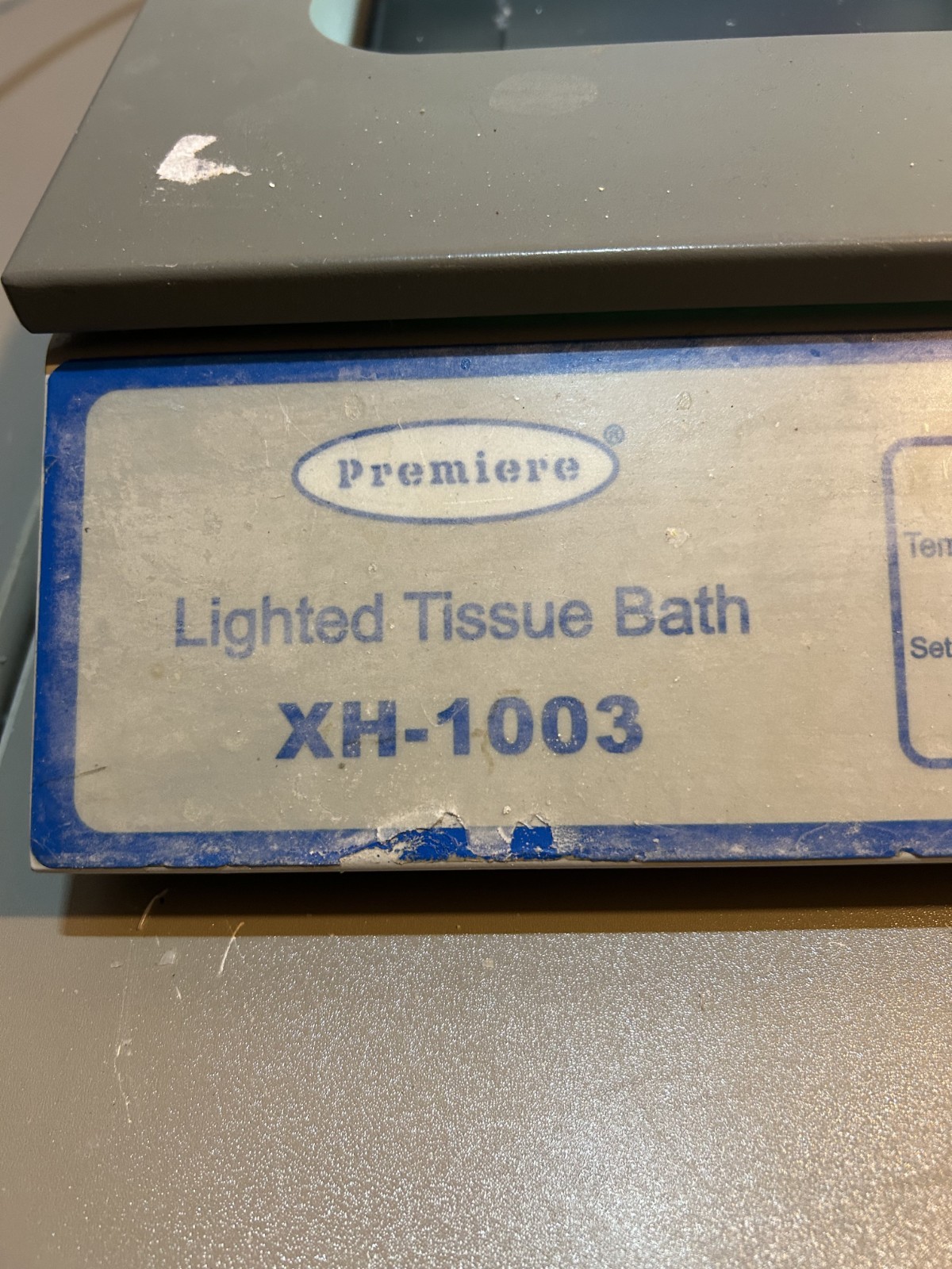 Premiere XH-1003 Lighted Tissue Bath Tested – Rips on control panel – Works!