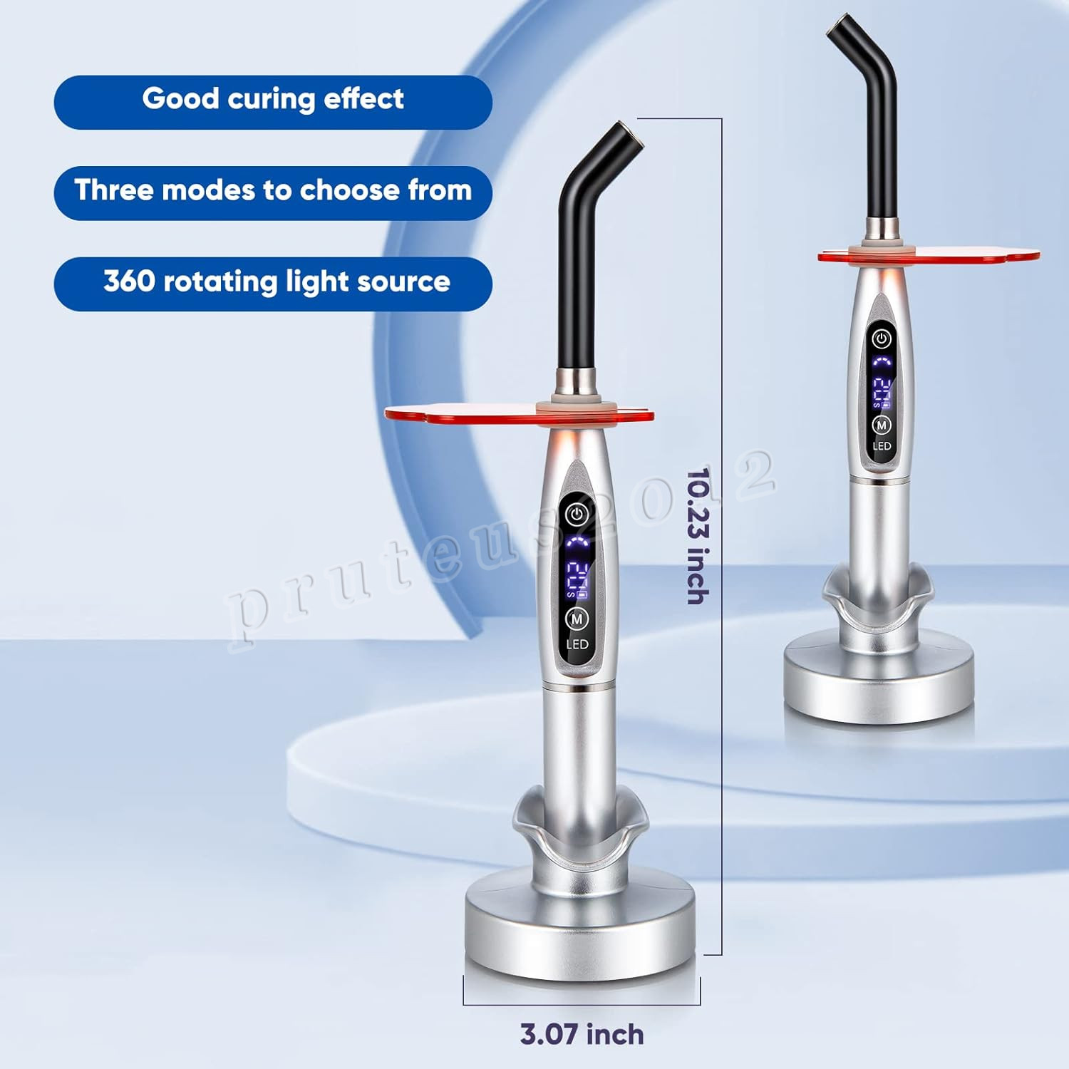 Dental Wireless Cordless LED Cure Curing Light Lamp 2000mw 5W Tool Resin Cure