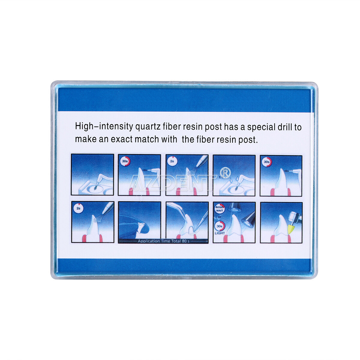 US Dental AAA Fiber Posts Resin High-intensity Screw Thread Glass & 4 Drills