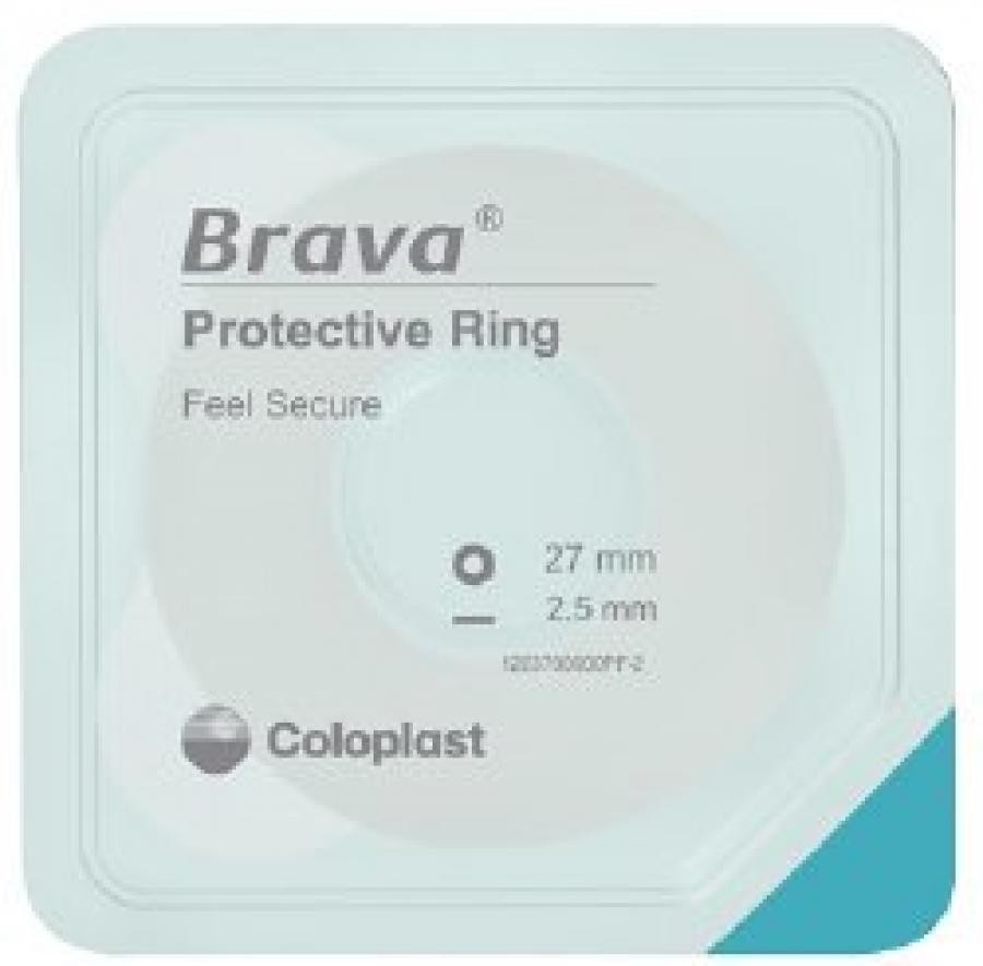 Coloplast Brava Protective Seal Mold-Fit Beige Flat Round Shape 1.25″x2.5mm, 10