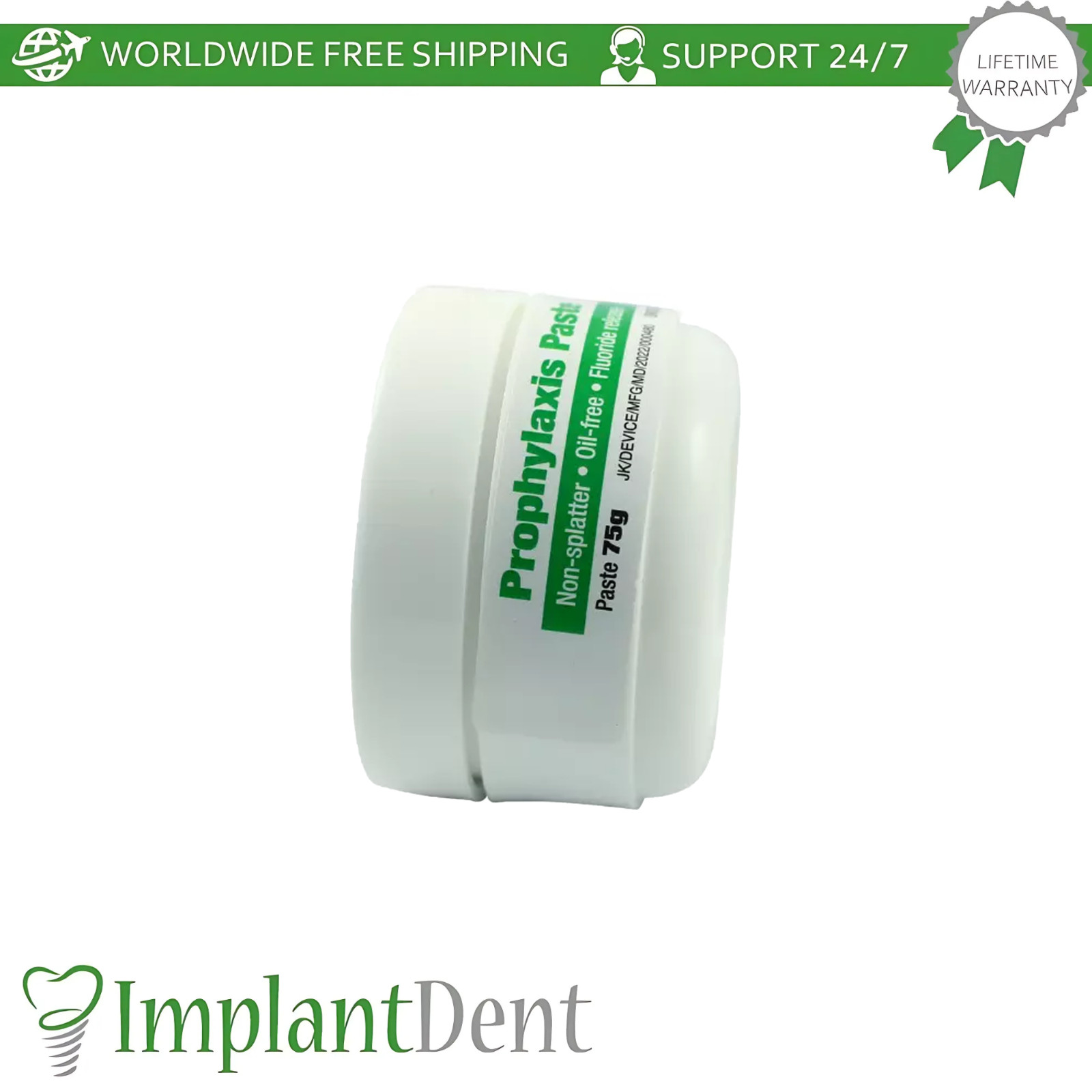 Dental Prophy Prophylaxis Paste 75g Fresh Mint Dual Purpose Stain Removal