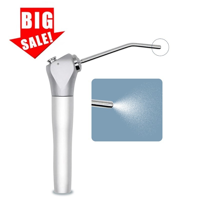 Dental Air Water Spray Triple 3 Way Button Syringe Handpiece + 2 Nozzles Tips